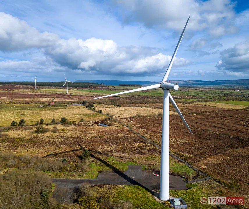 The scale of the turbines is impressive. The towers are 60m tall!